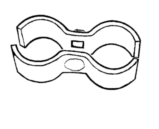 1 5/8 x 1 5/8 Saddle Clamp